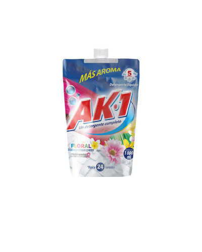 Detergente Liquido Floral AK-1 1800ml Doypack