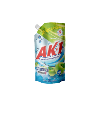 Detergente Liquido AK-1 Manzana 900 ml Doypack